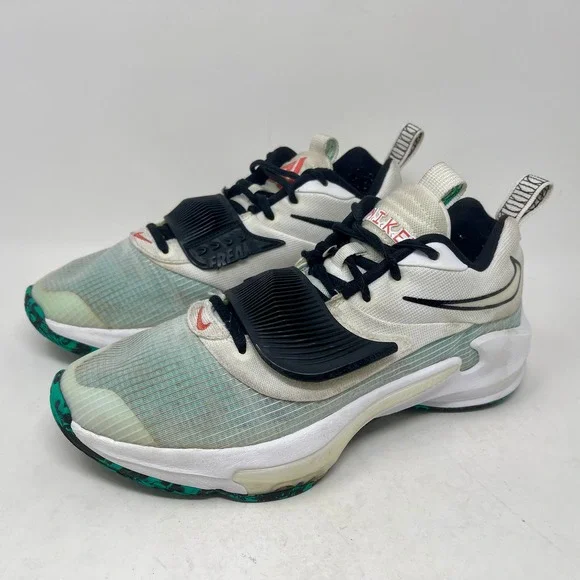 Nike Zoom Freak 3 Sneakers Mens Sz 8 White & Teal 7,0,9:K.5.7 - Picture 6 of 13